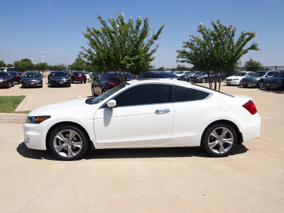 honda accord 2012 white coupe ex l v6 gasoline 6 cylinders front wheel drive automatic 75034