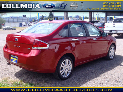 ford focus 2010 red sedan sel gasoline 4 cylinders front wheel drive automatic 98632