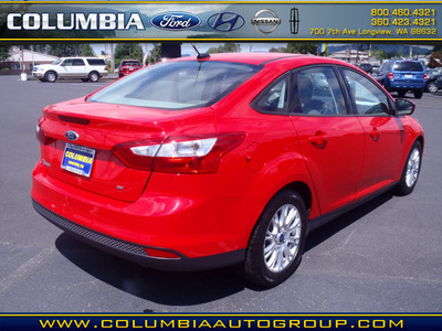 ford focus 2012 red sedan se flex fuel 4 cylinders front wheel drive automatic 98632