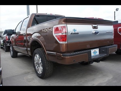 ford f 150 2012 brown platinum gasoline 6 cylinders 4 wheel drive automatic 77338
