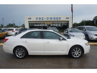 lincoln mkz 2009 white sedan gasoline 6 cylinders front wheel drive 6 speed automatic 77338