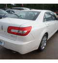 lincoln mkz 2009 white sedan gasoline 6 cylinders front wheel drive 6 speed automatic 77338