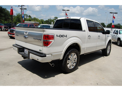 ford f 150 2010 white platinum flex fuel 8 cylinders 4 wheel drive automatic with overdrive 77706