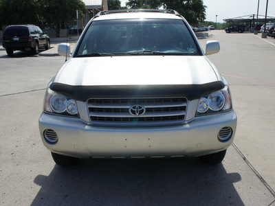 toyota highlander 2003 silver suv gasoline 6 cylinders front wheel drive automatic with overdrive 76087