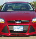 ford focus 2012 red sedan se flex fuel 4 cylinders front wheel drive automatic 77521