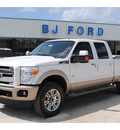 ford f 250 super duty 2012 white king ranch fx4 biodiesel 8 cylinders 4 wheel drive automatic with overdrive 77575