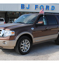 ford expedition 2012 brown suv king ranch flex fuel 8 cylinders 2 wheel drive automatic with overdrive 77575