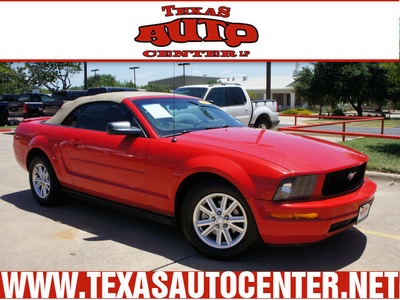 ford mustang 2008 dk  red v6 deluxe gasoline 6 cylinders rear wheel drive automatic 78666