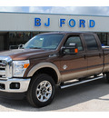 ford f 250 super duty 2012 brown lariat fx4 biodiesel 8 cylinders 4 wheel drive automatic with overdrive 77575