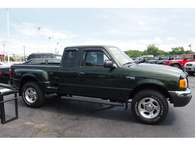 ford ranger 2001 dk  green xlt gasoline 6 cylinders 4 wheel drive automatic with overdrive 07730