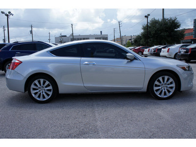 honda accord 2009 silver coupe gasoline 6 cylinders front wheel drive 5 speed automatic 77002