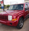 jeep commander 2006 red suv flex fuel 8 cylinders rear wheel drive automatic 77301