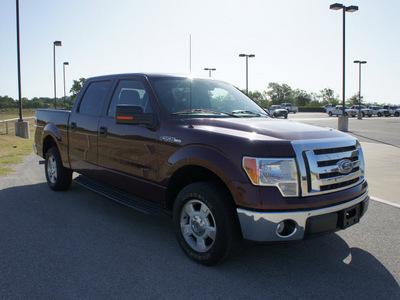 ford f 150 2010 dk  red xlt supercrew flex fuel 8 cylinders 2 wheel drive automatic 75119