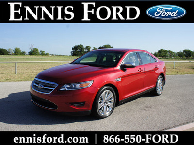 ford taurus 2012 red sedan limited gasoline 6 cylinders front wheel drive automatic 75119