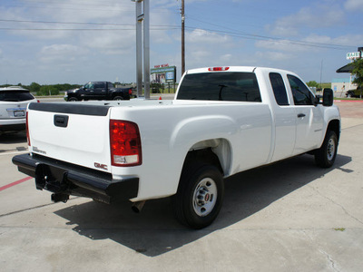 gmc sierra 2500hd 2009 white pickup truck work truck gasoline 8 cylinders 2 wheel drive automatic 76087