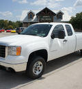 gmc sierra 2500hd 2009 white pickup truck work truck gasoline 8 cylinders 2 wheel drive automatic 76087