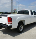 gmc sierra 2500hd 2009 white pickup truck work truck gasoline 8 cylinders 2 wheel drive automatic 76087