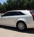cadillac cts 2010 white wagon 3 0l luxury gasoline 6 cylinders rear wheel drive automatic 75080