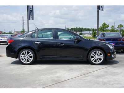 chevrolet cruze 2012 black sedan ltz gasoline 4 cylinders front wheel drive automatic 77090