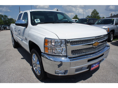 chevrolet silverado 1500 2012 white flex fuel 8 cylinders 2 wheel drive 6 spd auto,elec cntlled t 77090