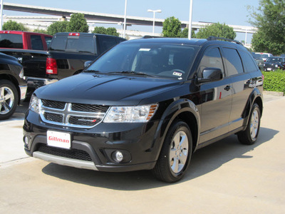 dodge journey 2012 black suv sxt gasoline 4 cylinders front wheel drive shiftable automatic 77099