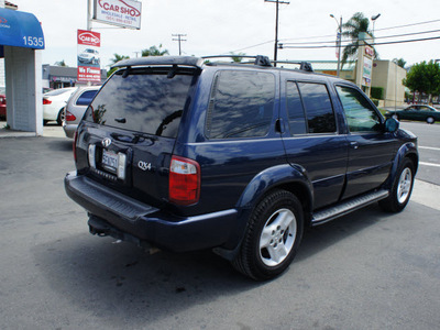 infiniti qx4 2003 dk  blue suv gasoline 6 cylinders dohc rear wheel drive automatic 92882