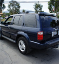 infiniti qx4 2003 dk  blue suv gasoline 6 cylinders dohc rear wheel drive automatic 92882