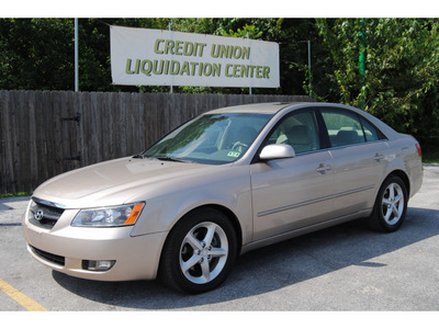 hyundai sonata 2007 beige sedan se gasoline 6 cylinders front wheel drive autostick 77070