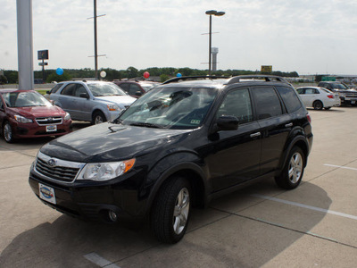 subaru forester 2009 black suv 2 5 x limited gasoline 4 cylinders all whee drive shiftable automatic 76205