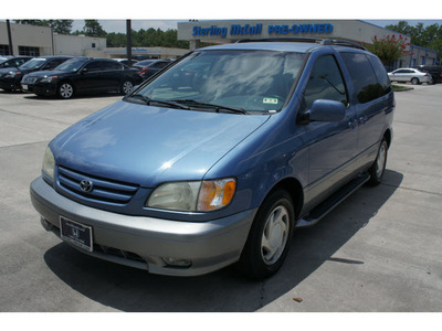 toyota sienna 2001 blue van le gasoline 6 cylinders dohc front wheel drive automatic 77339