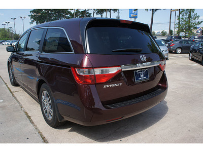 honda odyssey 2012 dk  red van ex l w dvd gasoline 6 cylinders front wheel drive automatic 77339