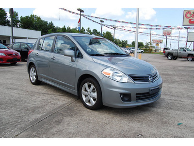 nissan versa 2011 dk  gray hatchback 1 8 sl gasoline 4 cylinders front wheel drive automatic with overdrive 77662