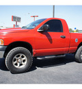 dodge ram 1500 2005 red pickup truck gasoline 8 cylinders 4 wheel drive automatic 76543