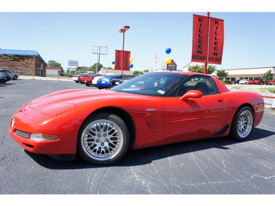 chevrolet corvette 2001 red coupe z06 gasoline 8 cylinders rear wheel drive 6 speed manual 76543