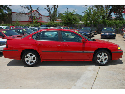 chevrolet impala 2003 red sedan ls gasoline 6 cylinders front wheel drive automatic with overdrive 77018