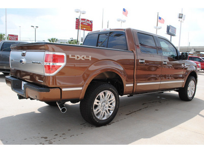 ford f 150 2012 brown platinum flex fuel 8 cylinders 4 wheel drive automatic 77074