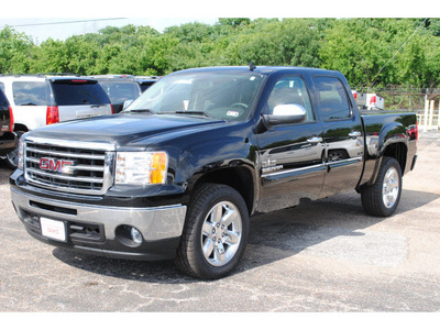 gmc sierra 1500 2012 black sle flex fuel 8 cylinders 2 wheel drive automatic with overdrive 77074