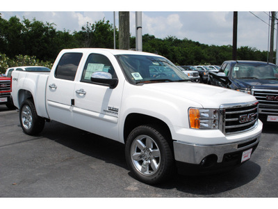gmc sierra 1500 2012 white sle flex fuel 8 cylinders 4 wheel drive automatic with overdrive 77074