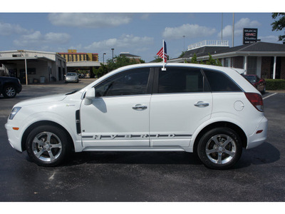 saturn vue 2009 white suv hybrid hybrid 4 cylinders front wheel drive shiftable automatic 77074