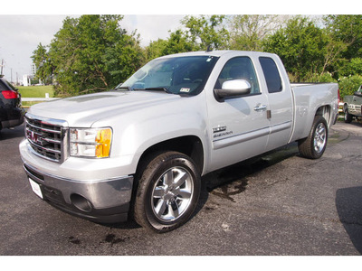 gmc sierra 1500 2012 lt  gray pickup truck sle flex fuel 8 cylinders 2 wheel drive automatic 77074