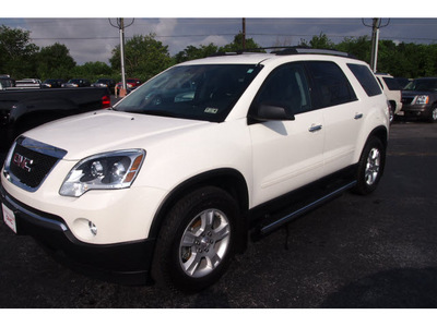 gmc acadia 2012 white suv sle gasoline 6 cylinders front wheel drive automatic 77074