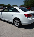 chevrolet cruze 2012 white sedan ls gasoline 4 cylinders front wheel drive automatic 78114