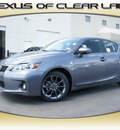 lexus ct200h 2012 gray hatchback hybrid 4 cylinders front wheel drive automatic 77546