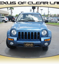jeep liberty 2003 blue suv limited gasoline 6 cylinders rear wheel drive automatic 77546