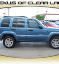 jeep liberty 2003 blue suv limited gasoline 6 cylinders rear wheel drive automatic 77546