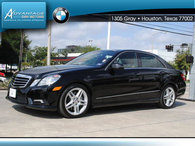 mercedes benz e class 2011 black sedan e550 luxury gasoline 8 cylinders rear wheel drive automatic 77002