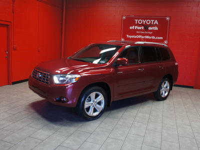 toyota highlander 2008 dk  red suv limited gasoline 6 cylinders front wheel drive automatic 76116