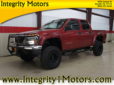 gmc canyon 2005 dk  red z71 sle gasoline 5 cylinders 4 wheel drive automatic 79110