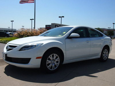 mazda mazda6 2011 white sedan gasoline 4 cylinders front wheel drive automatic 76018