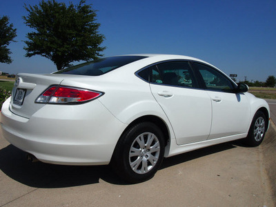 mazda mazda6 2011 white sedan gasoline 4 cylinders front wheel drive automatic 76018